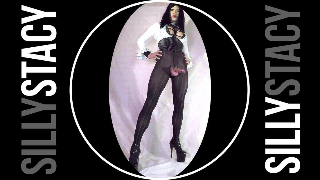 Hot Sissy bitch posing and jercking here stroke dick