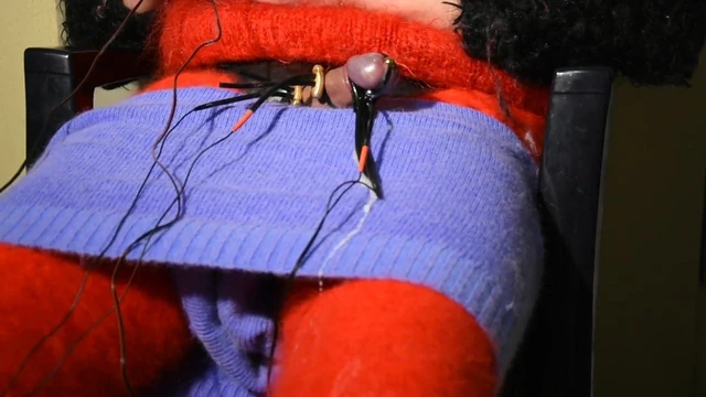 My e-stim friends caused a good orgasm in angora and mohair