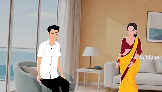 Индийскую дези бхабхи жестко трахнул ее шурин