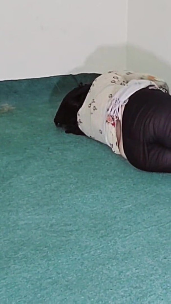 Thrilling moment from "SEXY MAID CLEANING ROOM AND SEDUCING YOU ALL, DIRTY HINDI TALKING"