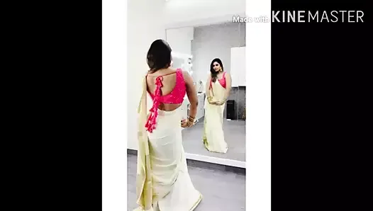 Tamil serial actress show very big white ass