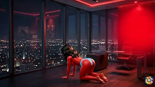 Pasangan romantis berbagi malam yang sensual - asmr hentai ai