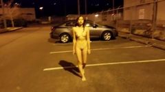 Night Time Asian Naked Walk