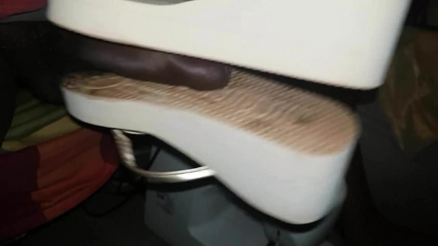 Wedge flip flops of wife