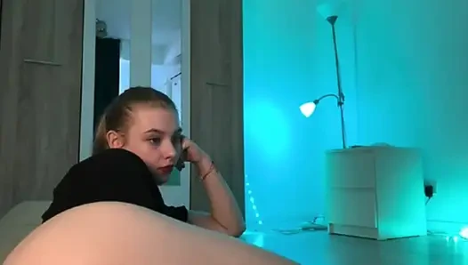 Jucielussie sucking dildo and sexy doggystyle
