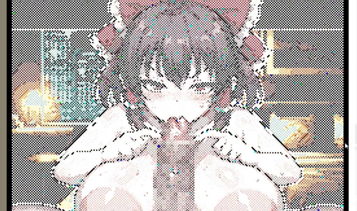 Hentai Game – Touhou Reimu Pixel Hentai Sex Animation