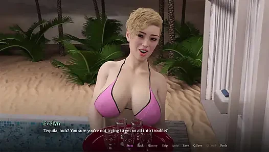 Tapılan evlilik 8 Evelyn havuzda üstsüz gitti