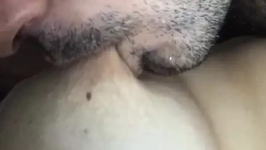 My husband is addicted to sucking my big natural tits that's why I always breastfeed him every morning