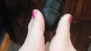 Sissy footjobs para bbcs !!!