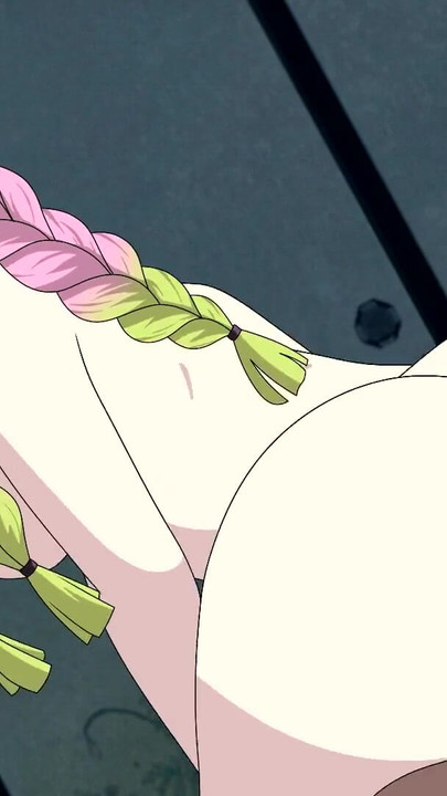 Stunning moment from "Tanjiro sex Mitsuri Kanroji (the pillar of love) Demon Slayer hentai anime cartoon Nezuko doggystyle"