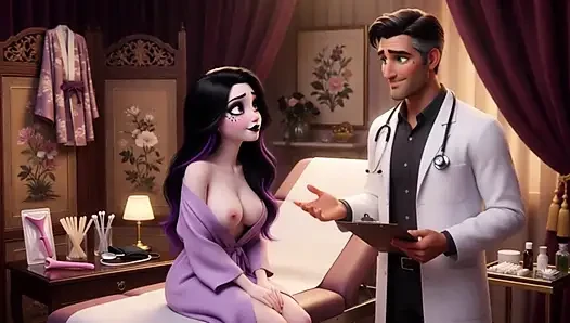 Luna's Sensual First Checkup Gothic Beauty Awakens in Her Doctor's Caring Hands (AI generated)