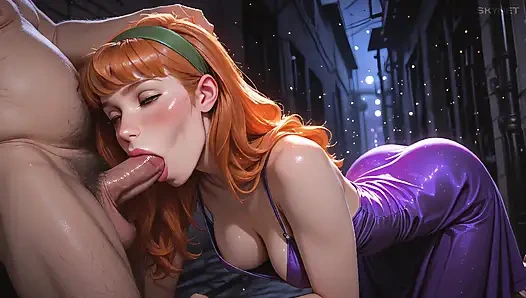 Daphne From Scooby-doo Sucking and Fucking! Asmr Ai Porn