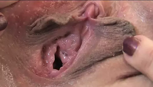 Pussy Contractions and Creamy Orgasm Up Close