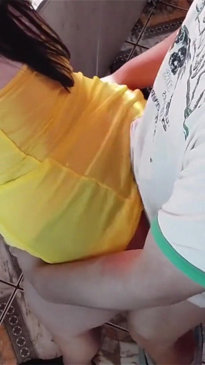 A sexy Latina stepmother with big breasts moves wildly while being penetrated from behind in the kitchen – Loud moans | Clip 1