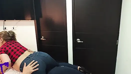 Unfaithful Curvy Latina MILF Amateur Gives POV Blowjob and Handjob, Cum on Tits and Swallows Homemade