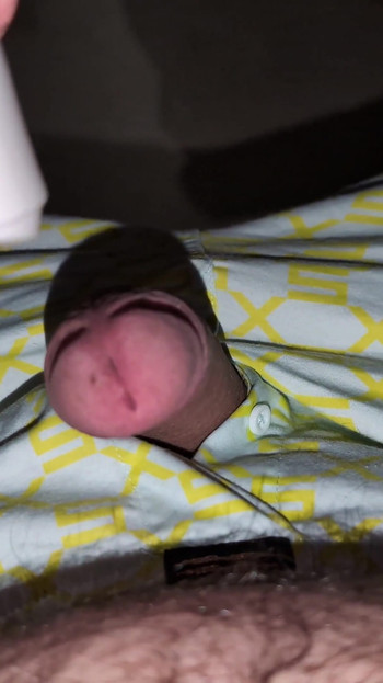 Thrilling moment from "Manly man masturbates and cums with sexy boxer shorts"