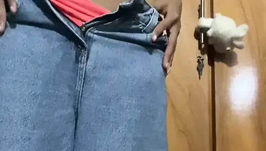 She came home, she's really turned on by my erect nipples, she's caressing me!