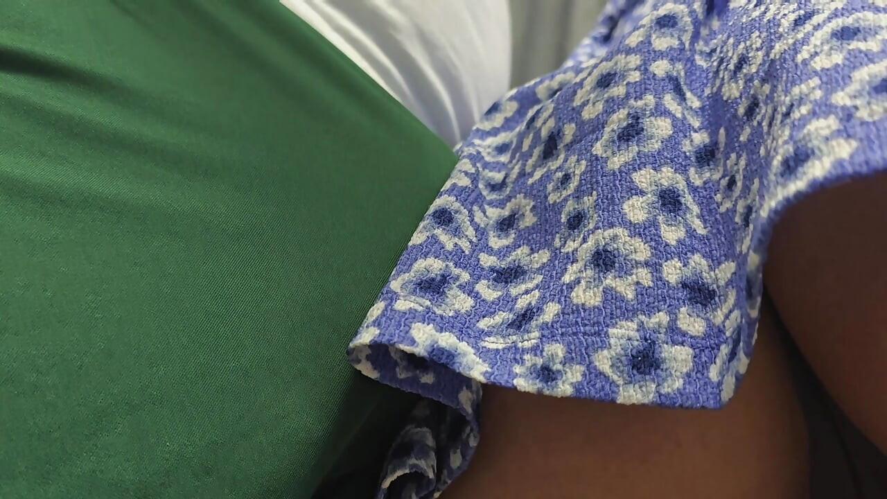Risky Public Handjob: She Made Him Cum in His Pants on a Packed Bus!