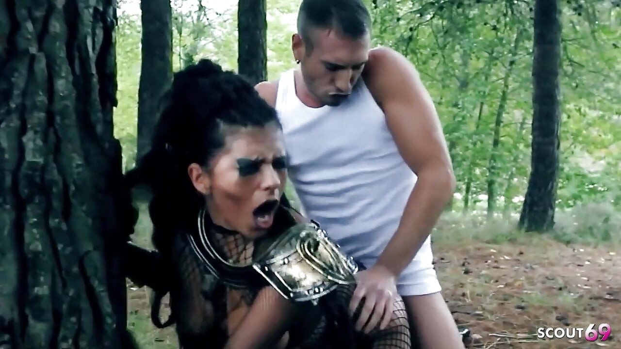 Hot Cosplay MILF Yoha Fucked Outdoors in Tight Pussy by a Big Cock