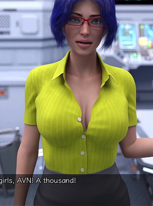 Stranded in Space - milf de cabelos azuis quer falar