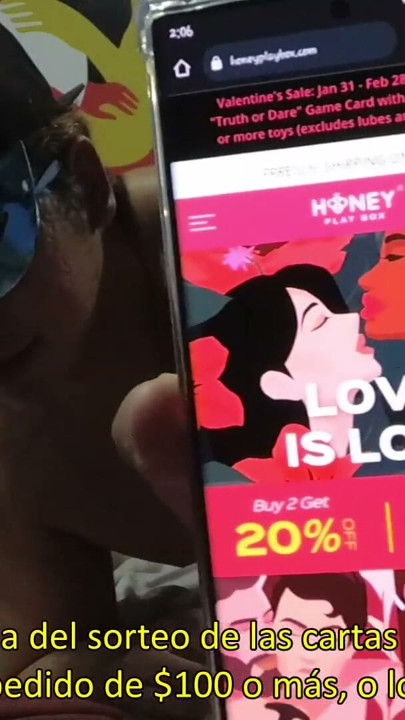 Playing "truth or dare" with Honey Play Box cards. Get limited game card with this valentine's sale. Promo code "SADO" | Clip 1