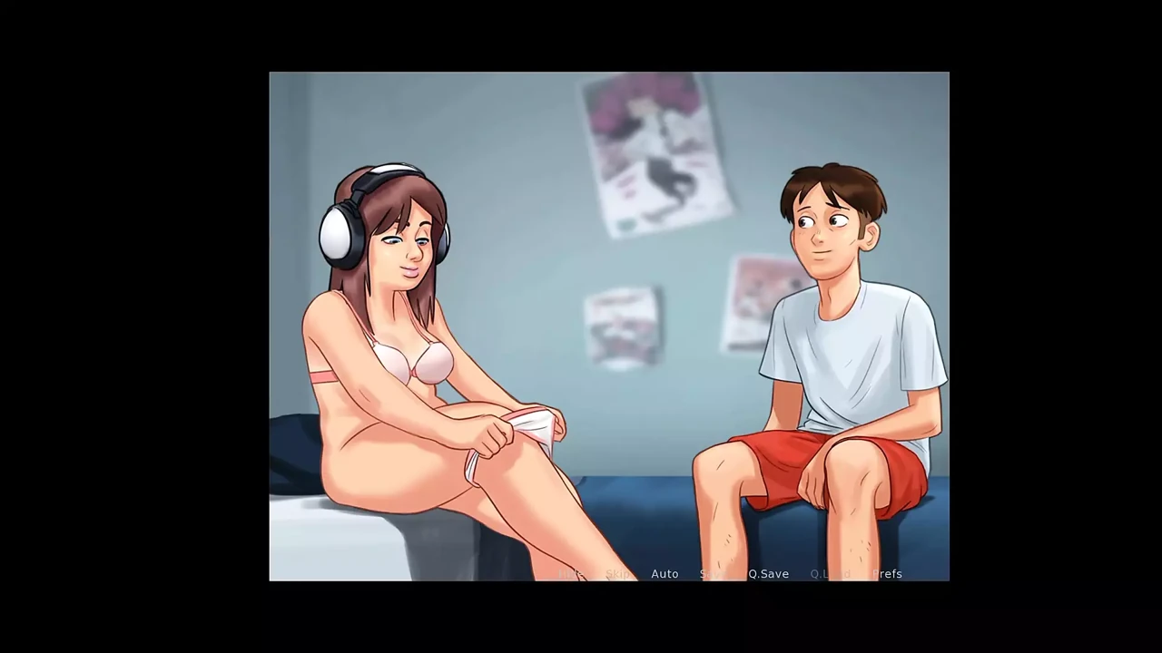 Summertime Saga - All Sex Scene with June - Cute Girl fucked After gameplay - Animated Porn