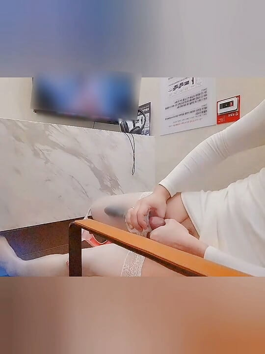 Nurse at Semen Test Room. I went to real urology clinic with a nurse costume and helped myself cumming so much.