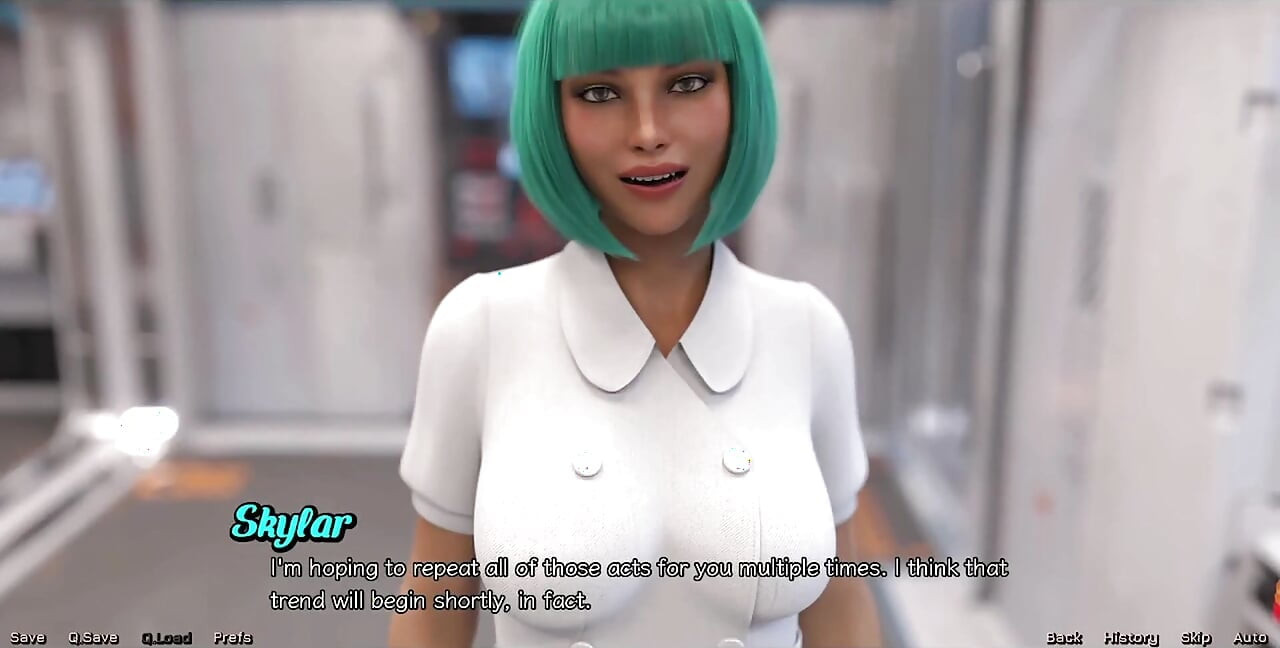 Stranded in Space - Hot Black Vitiligo Girl and Doctor Starts a Make Out Session