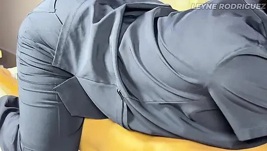 Hot Latina Gives an Intense Oiled Massage to a Colombian Guy
