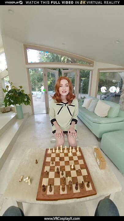 VRCosplayX Tik Tak, rzeczy stają się coraz bardziej intensywne między tobą a Beth Harmon z GAMBIT QUEEN część 1