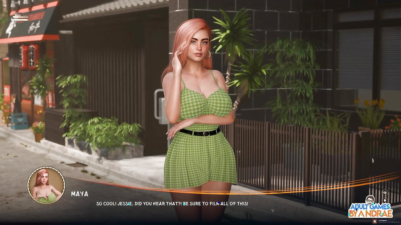 Yokai: Lust Secret Gameplay Del 1 - Airi tatt på fersken mens hun fingrer seg på badet