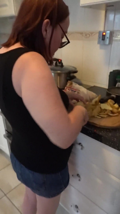 Wife cooking dinner | Clip 1