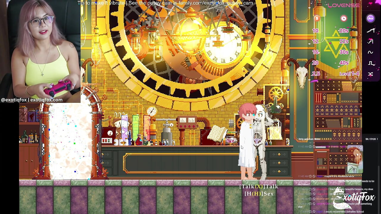 Castle of Temptation Stream 3 roztomilá gooner hráčka masturbuje ExotiqFox