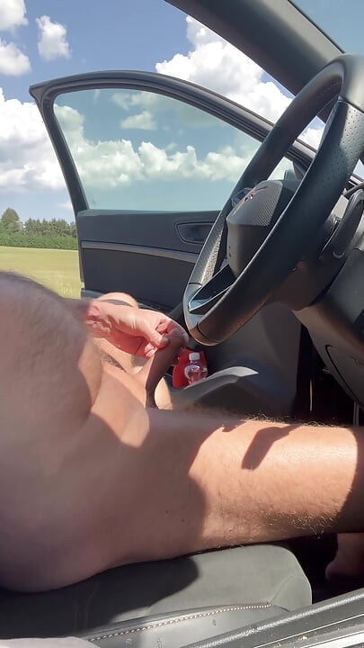 Almost got caught masturbating outside the car