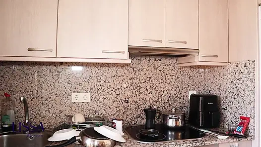 Woman Transformed Into a Robot, a Pleasure_cleaning Mach