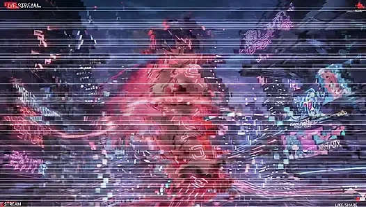 Чувственная девушка из киберпанка в панк-стиле - несколько горячих сцен