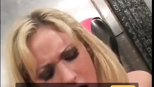 Sexy blonde girl loves dick in ass