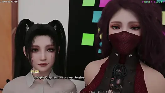 Shamandev'in arzu gölgeleri - kolej cosplay etkinliği, sınıf mastürbasyonu 61