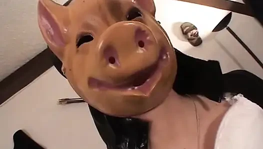 Öğretmeni domuzcukla sikiyor