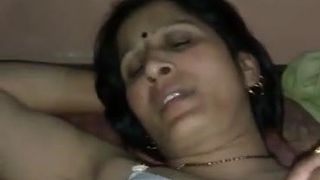 Indian aunty fucked with secret lover in her home