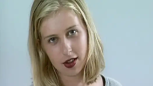 This German Blondie Likes to Show Her Perfect Tits on Casting