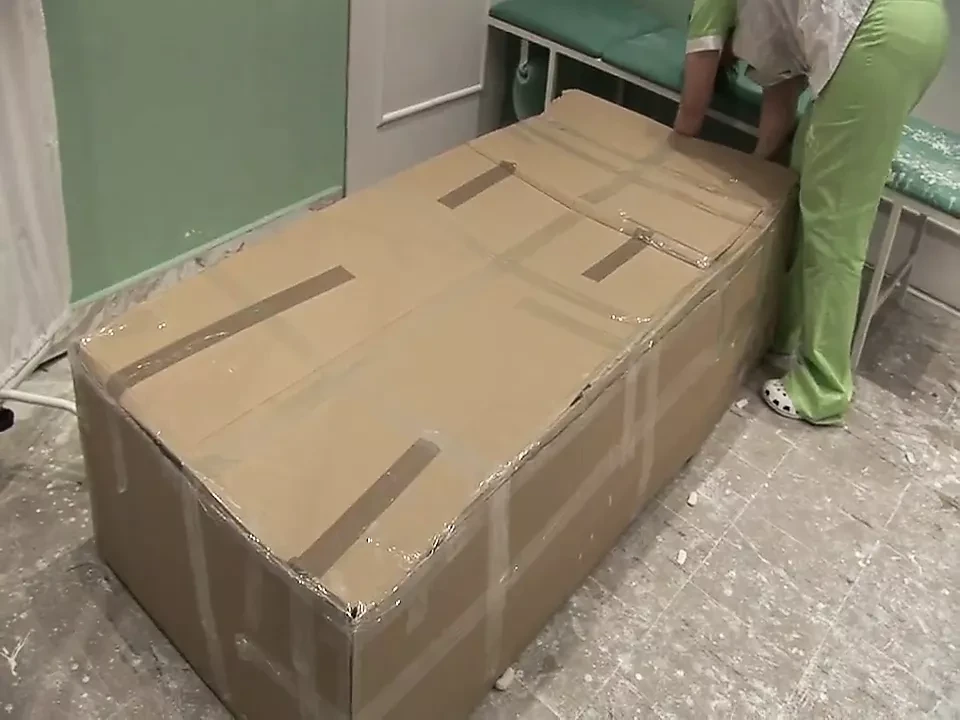 Fully casted mummified girl
