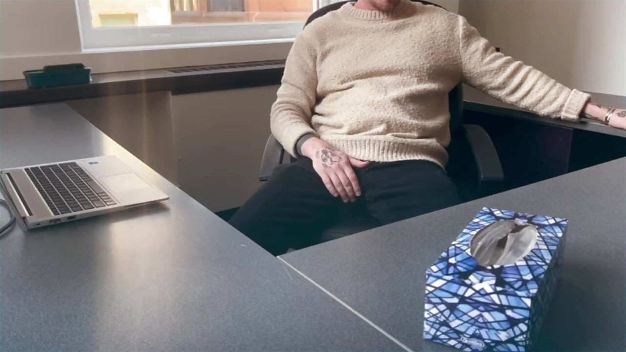 She sucks and fucks boss to save her job