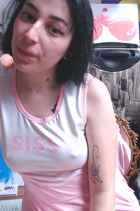 Sucking a Lollipop