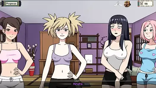 Kunoichi Trainer - Naruto Trainer (Dinaki) Parte 126 meninas festejam strip e sexo poker! Por Loveskysan69
