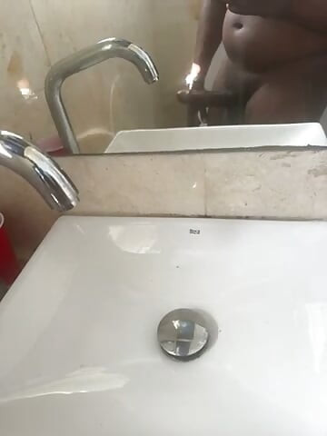 One in the bathroom