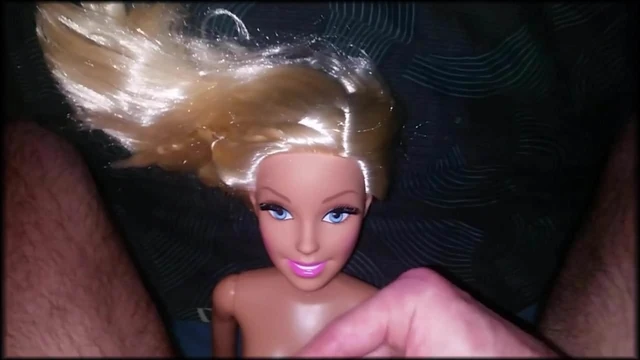 Cum on 2ft Barbie doll