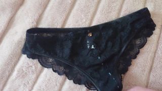 Cum on wife's panty