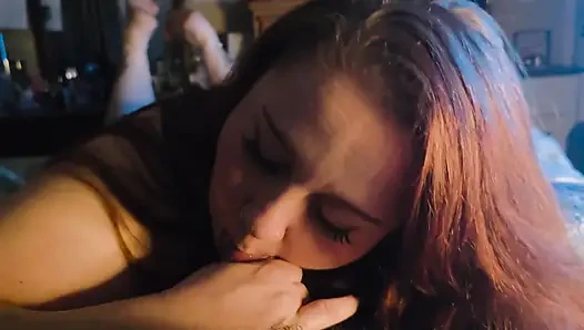 POV Sloppy Deepthroat and Pussy Fuck