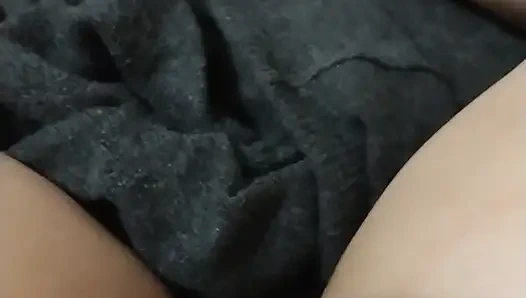 Chubby female loud pulsating orgasm